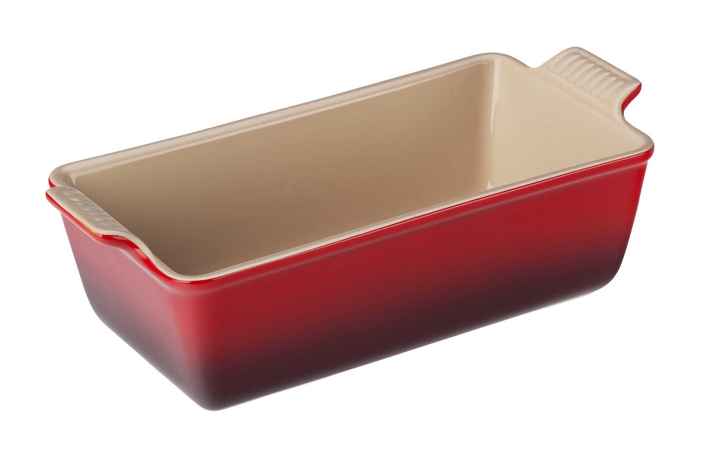 Le Creuset Stoneware Heritage Loaf Pan, 9" x 5" x 3" (1.5 qt.), Cerise - CookCave