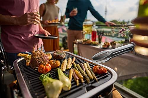 Weber Lumin Outdoor Electric Barbecue Grill, Black - Great Small Spaces such as Patios, Balconies, and Decks, Portable and Convenient - CookCave