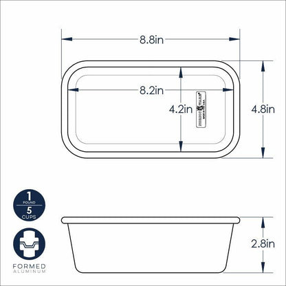 Nordic Ware Naturals 1 Pound Loaf Pan - CookCave