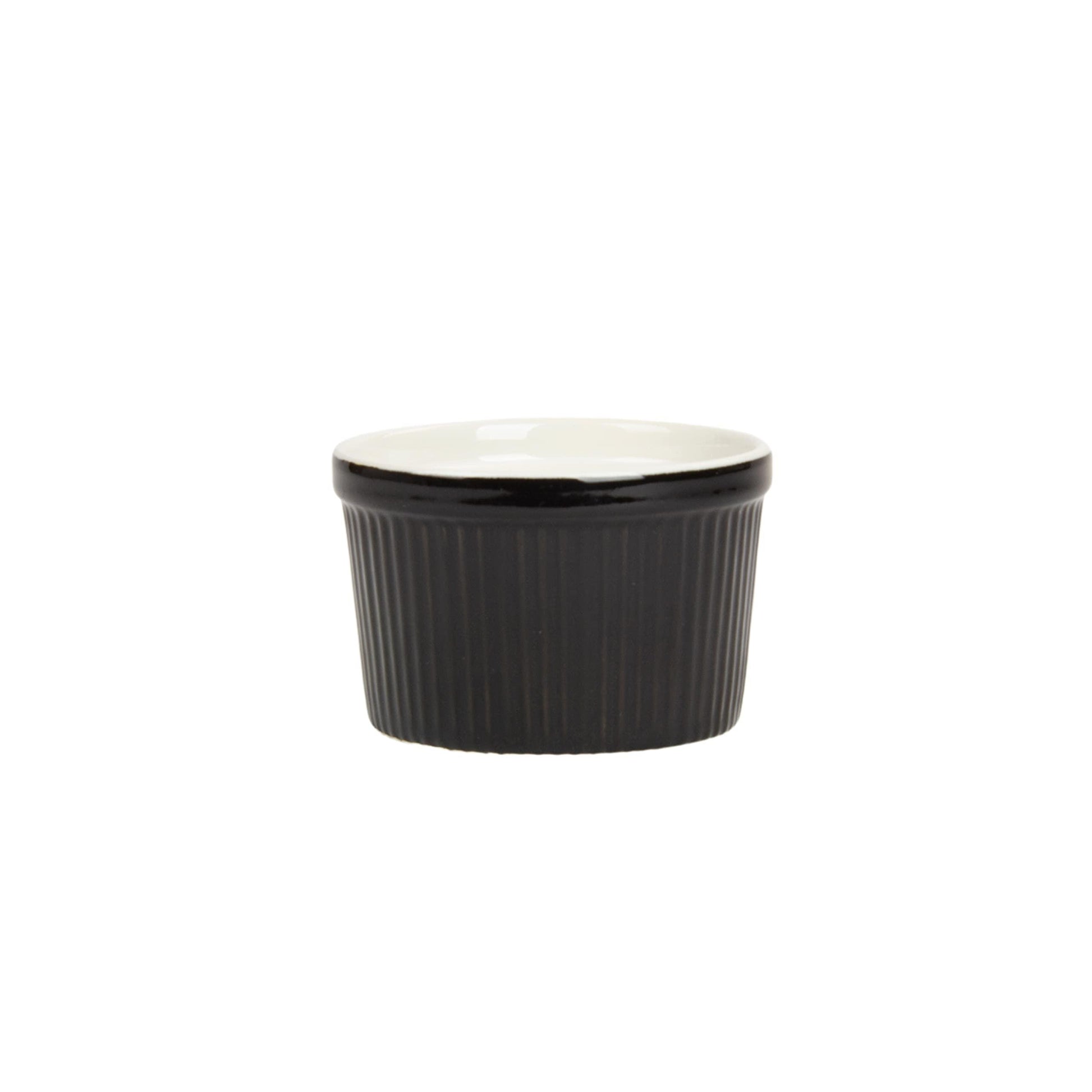 10 Strawberry Street Roma Ramekin Set of 6, 10 oz, Black - CookCave