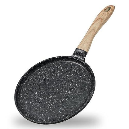 JEETEE Crepe Pan Nonstick, 11 inch Comales Para Tortillas Griddle Pan for Stove Top, Granite Coating Flat Pancake Pan Dosa Tawa, PFOA FREE and Induction Compatible (Grey) - CookCave