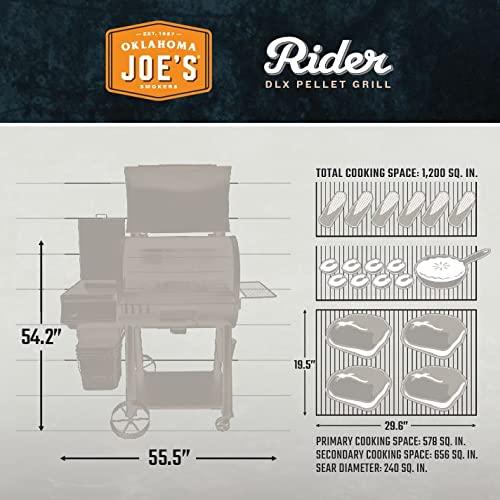 Oklahoma Joe's Rider 1200 DLX Pellet Grill & Smoker - 22202150 - CookCave