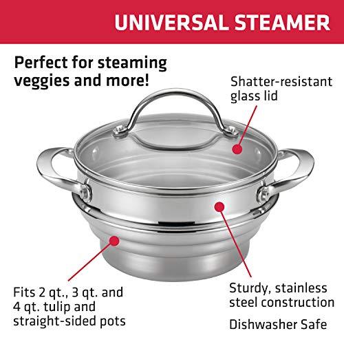 Anolon Classic Stainless Steel Steamer Insert with Lid - CookCave