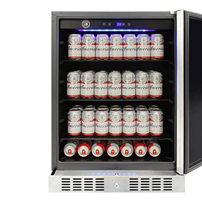 Brama Outdoor Refrigerator Built-In or Freestanding with Automatic Defrost, LED Display and Control Panel - CookCave
