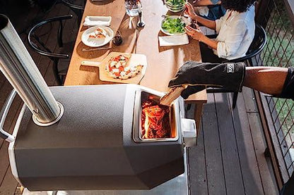 Ooni Karu 16 Multi-Fuel Outdoor Pizza Oven - Wood Fired and Gas Fueled Oven - Outdoor Pizza Maker - Fire and Stonebaked Pizza Oven for Authentic Homemade Pizzas - Dual Fuel Pizza Oven - CookCave