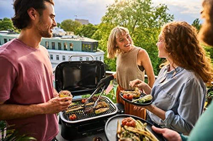 Weber Lumin Outdoor Electric Barbecue Grill, Black - Great Small Spaces such as Patios, Balconies, and Decks, Portable and Convenient - CookCave