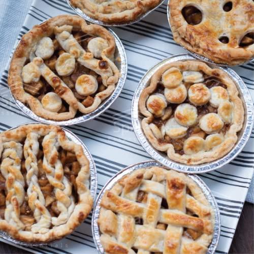 Spare Essentials 120-Pack 5 Inch Small Pie Pans, Disposable Mini Pie Tins, Aluminum Pie Pans for Baking, Storing and Reheating, Pot Pies, Tarts and Quiche - CookCave