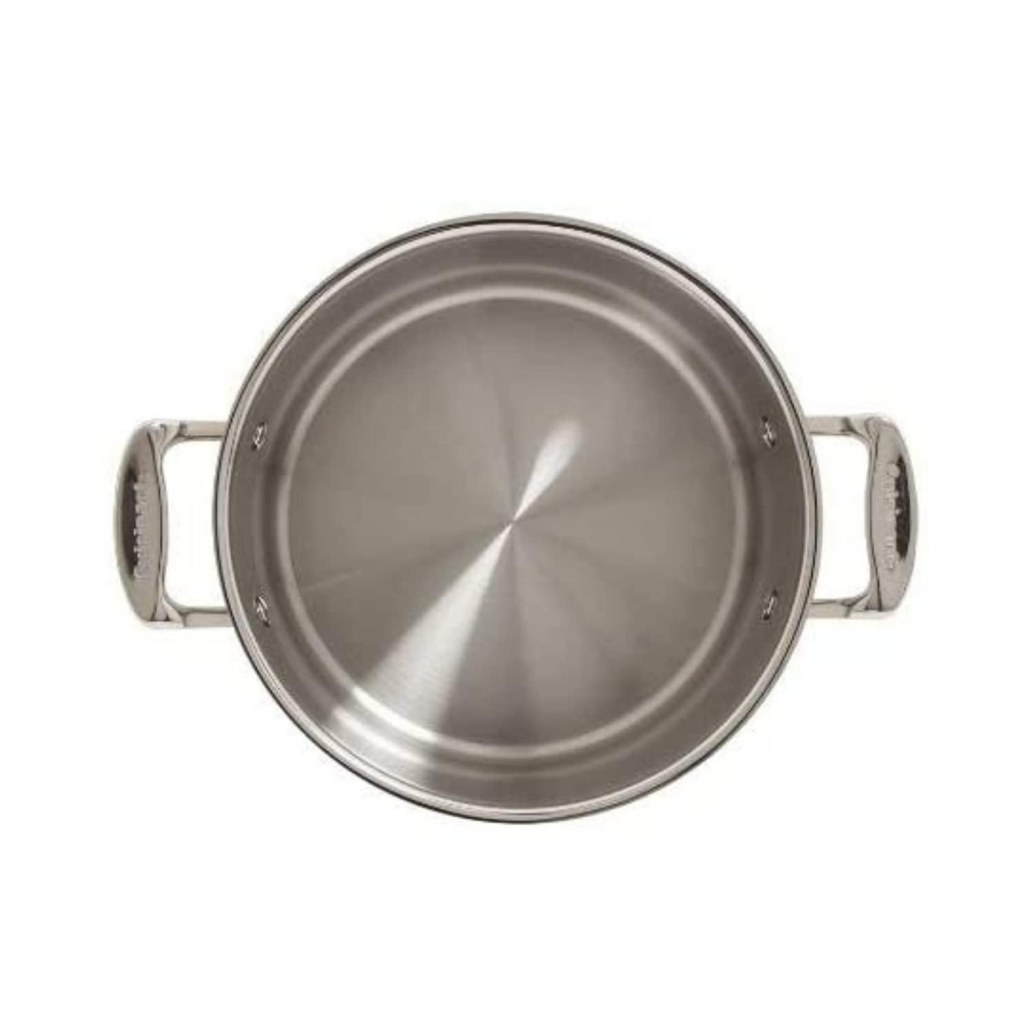 Cuisinart 744-24 Chef's Classic Stainless Stockpot with Cover, 6-Quart,Silver - CookCave