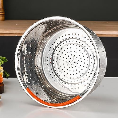 Steamer Basket for Instant Pot, Vegetable Steamer Basket Stainless Steel Steamer Basket Insert for Pots (6qt) - CookCave