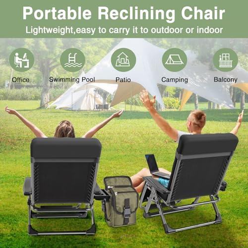 ZENPETIO Oversized Zero Gravity Chairs XXL, Adjustable Zero Gravity Lawn Chair with Larger Seat, Lounge Chair with Cushion Cup Holder, Ergonomic Design for Relax, Support 500LBS - CookCave