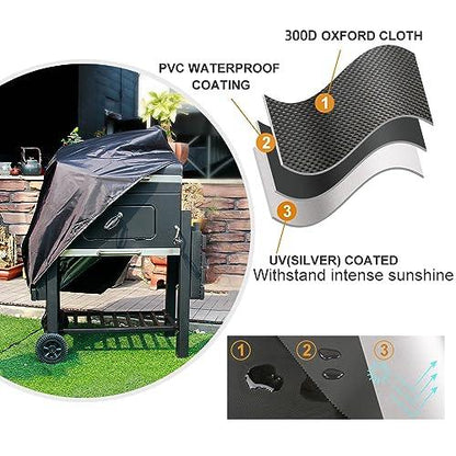 IWNTWY Grill Cover, 40-inch Heavy Duty Oxford Outdoor Waterproof Grill Covers, Dust-Proof Windproof UV Resistant BBQ Gas Cover Fit Most Brands Char Broil, Weber, Brinkmann, Holland - CookCave