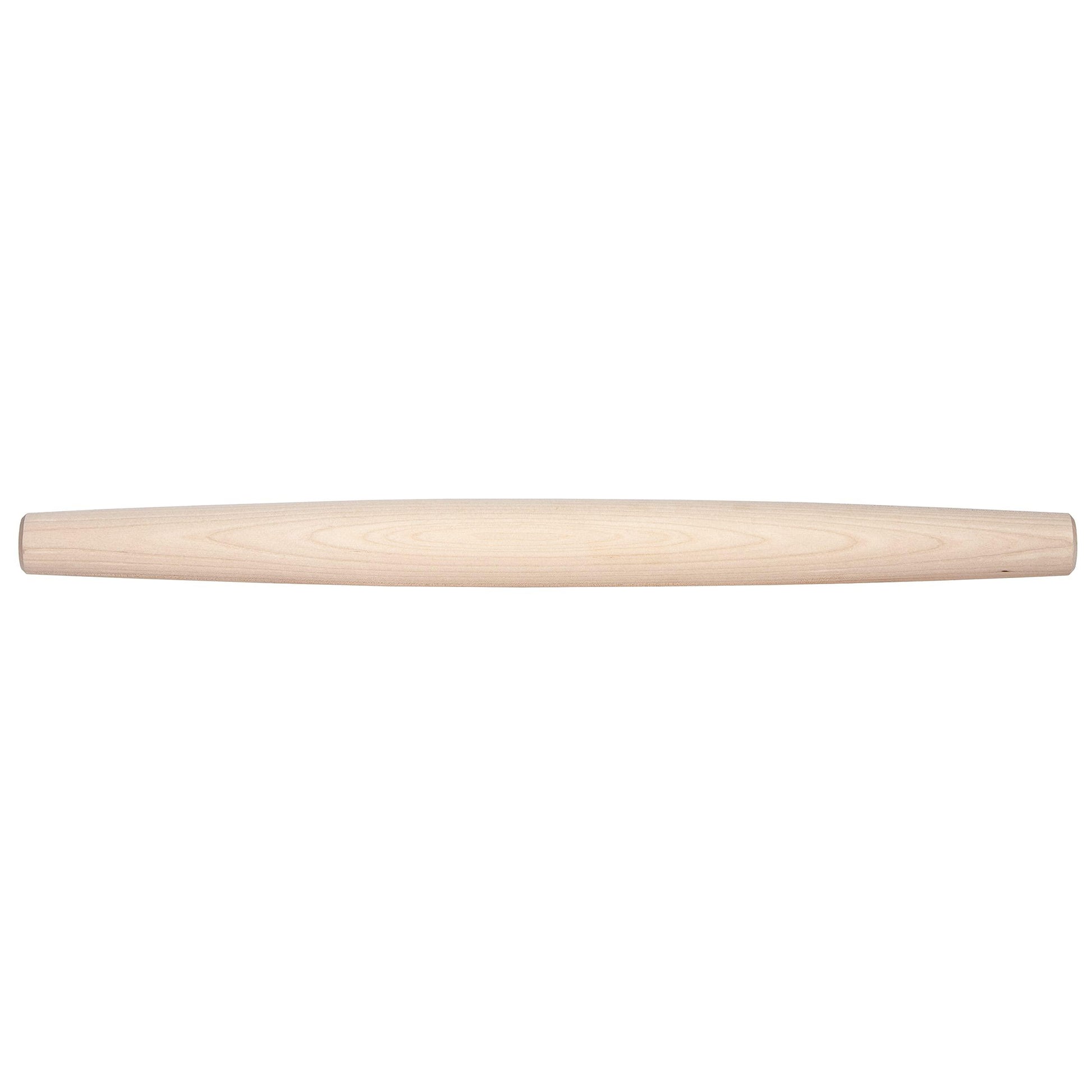 J.K. Adams Maple Wood Baking and Pastry French Rolling Pin for Pizza, Pie, Cookie Dough Roller, and More, 20.5" long x 1.75" diameter (COOP-FP1) - CookCave