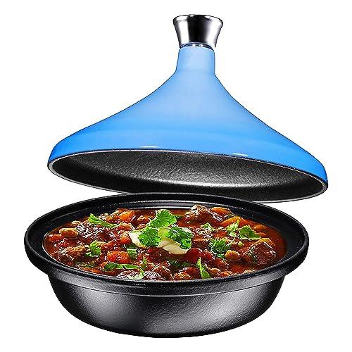 Bruntmor Cruset Tangine/All Clad Tagin For Tajine Dish All Clad 4-Quart Cooking Pot. Small Moroccan Tagine Le Creuset. Tagines Pots With Pre Seasoned Cast Iron Diffuser - CookCave