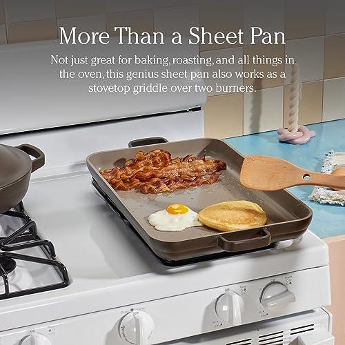 Our Place Ovenware Set | 5-Piece Nonstick, Toxin-Free, Ceramic, Stoneware Set with Oven Pan, Bakers, & Oven Mat | Space-Saving Nesting Design | Oven-Safe | Bake, Roast, Griddle and more | Steam - CookCave