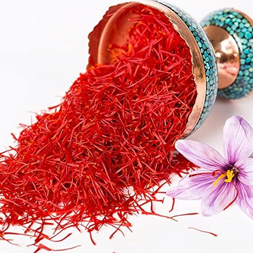 Golden Saffron, Premium Spanish Saffron Threads, Pure Red Spanish Saffron Spice Threads, For Culinary Use Such as Tea, Paella Rice, Risotto, Tachin, Basmati, Rice (2 Grams) - CookCave