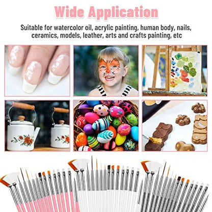 Cake Painting Brushes, 45 Pcs Cake Decorating Brushes Fondant Sugar DIY Tools Set Food Safe Baking Brush for Cake Cookie Icing Pastry - CookCave