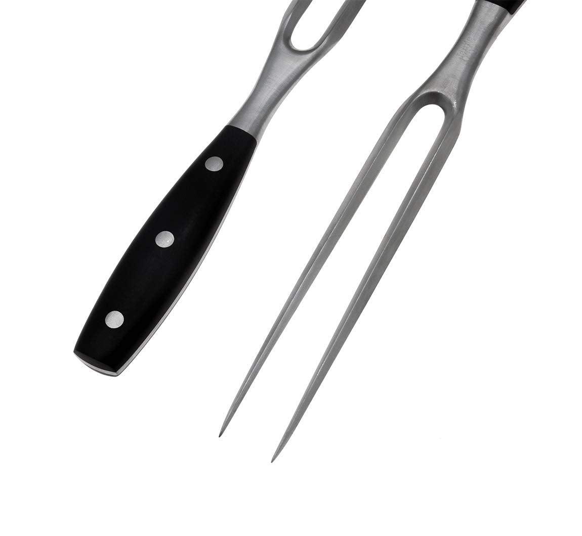 Kakamono Chef pro Stainless Steel Carving Fork Barbecue Fork BBQ Tools Meat Forks 12 Inch - CookCave