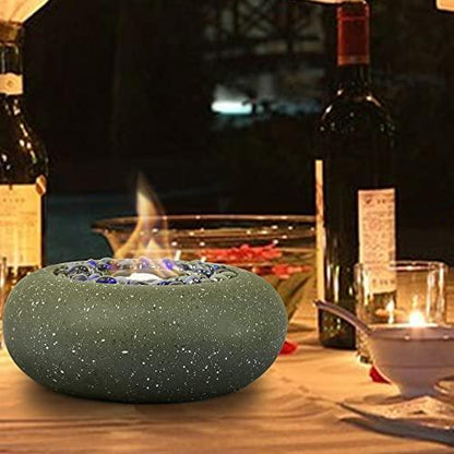 11-inch Portable fire Pit, Tabletop Fireplace fire Bowl Use Iso-Propyl Alcohol as Fuel. Clean-Burning Bio Ethanol Ventless Fireplace for Indoor Outdoor Patio Parties Events - CookCave