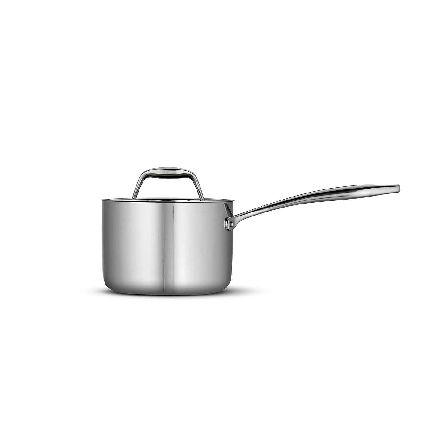 Tramontina Covered Sauce Pan Stainless Steel Tri-Ply Clad 1.5-Quart, 80116/021DS - CookCave