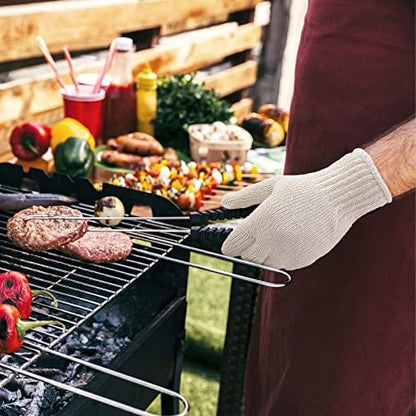 GSAFEME 12 Pairs Cotton Glove Liners for BBQ, Cooking, Grilling, Food Handling - Safety Work Gloves Hand Saver, Large - CookCave