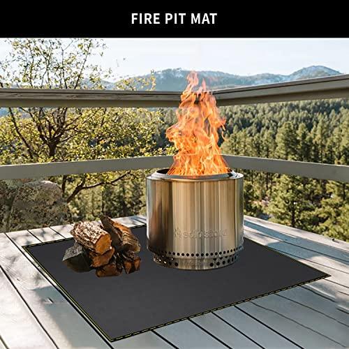 VCHOMY Extra Large 40x60 inches Under Grill Mat for Outdoor Grill,Deck,Patio,Fire Pit,Indoor Fireplace - Fireproof Waterproof Oil-Proof Silicone Fiberglass BBQ Grill Mat (40''x60'') - CookCave