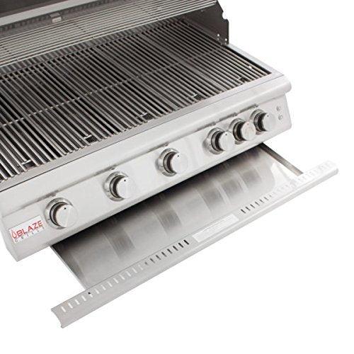 Blaze LTE 40-Inch 5-Burner Built-In Propane Grill With Rear Infrared Burner & Grill Lights - BLZ-5LTE-LP - CookCave