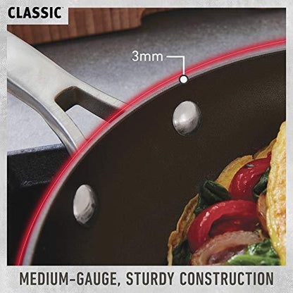 Calphalon 1932442 Classic Nonstick All Purpose Pan with Cover, 12-Inch, Grey - CookCave