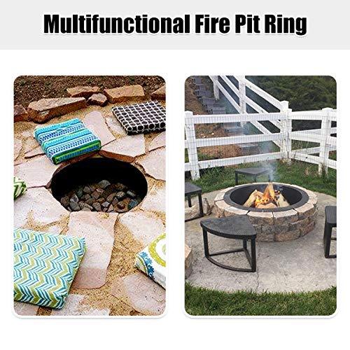 Giantex Fire Ring Heavy Duty Thick Solid Steel Fire Pit Liner 36-Inch Outer/30-Inch Inner Diameter, DIY Fire Pit Rim Above or In-Ground for Outdoor, Patio, Backyard - CookCave