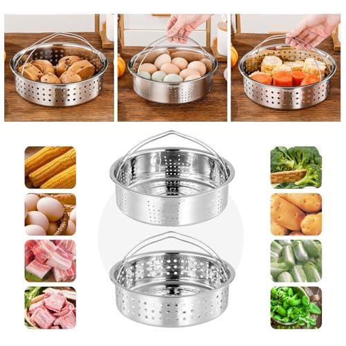 Skingwa Steamer Basket,Steamer Basket Insert for 6,8 Pots (Small Hole) - CookCave