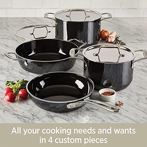 All-Clad FUSIONTEC Natural Ceramic with Steel Core Soup Pot, 4 quart, Onyx - CookCave