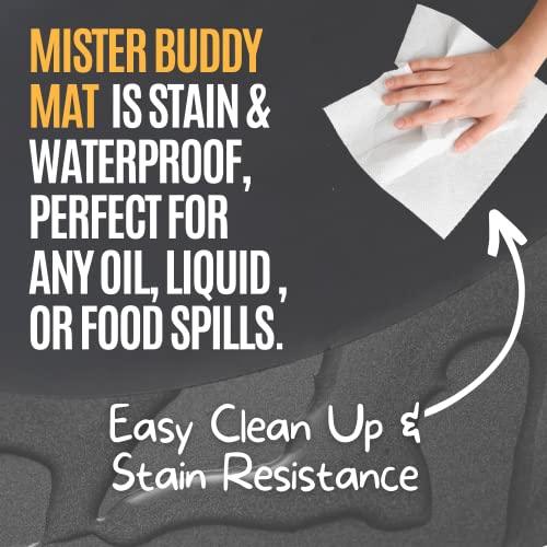 Mister Buddy Mat 72" x 48" - Under Grill and BBQ Mat - Deck and Patio Rubber Protective Grilling and Fire Pit Pad - Double Sided for Outdoor and Indoor Use, Perfect for Charcoal, Gas Grills & Smokers - CookCave