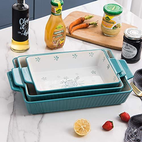 Wisenvoy Baking Dish Casserole Dish Ceramic Casserole Dishes For Oven Lasagna Pan Bakeware Sets Baking Dish Set - CookCave