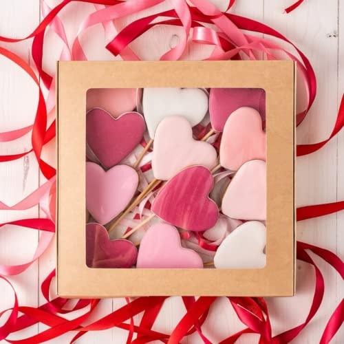 JOB JOL Cookie Cutters 5 PCS, Heart Cookie Cutters, 2'' to 4'', for Valentine's Day - CookCave