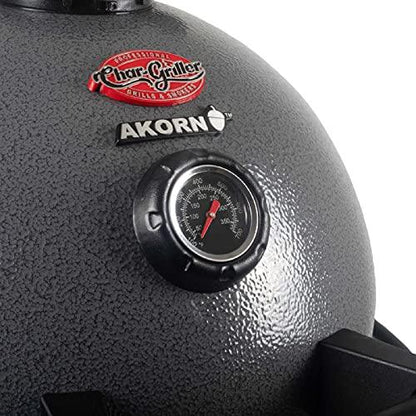 Char-Griller E86714 AKORN Jr. Kamado, Ash Portable Charcoal Grill - CookCave