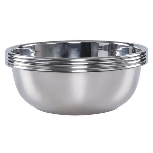 CadineUS Stainless Steel Bowls Set of 4, Metal Mixing Bowls Set Prep Bowl - CookCave