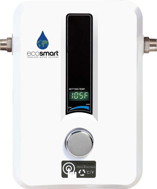 EcoSmart ECO 11 Electric Tankless Water Heater, 13KW at 240 Volts with Patented Self Modulating Technology - CookCave
