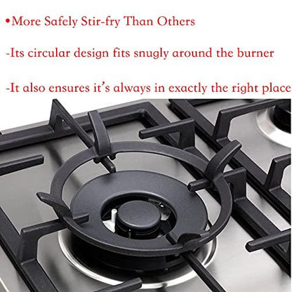 Wok Ring, W10216179 Replacement Parts Wok Support Ring for Gas Stove GE, Whirlpool, Kitchenaid, Kenmore, Jenn Air, Bosch, Samsung Etc Gas Range Parts Cast Iron Wok Stand Rack Set Cookware Accessories - CookCave