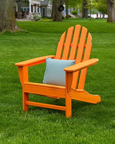 POLYWOOD AD4030BL Classic Outdoor Adirondack Chair, Black - CookCave