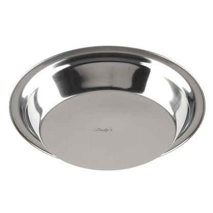 Lindy's - 5M871 Lindy's Stainless Steel 9 inch pie pan, Silver - CookCave