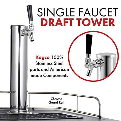 Kegco K309B-1 Keg Dispenser, Black - CookCave