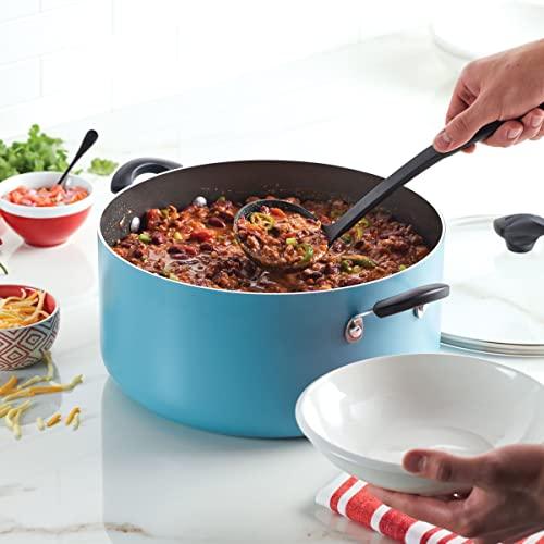 Farberware Cookware Nonstick Stockpot with Lid, 10.5 Quart, Aqua - CookCave