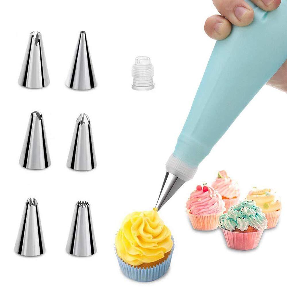 Piping Bag and Tips Cake Decorating and Baking Supplies Kit Includes Cupcake Icing Tips with Pastry Bag - CookCave