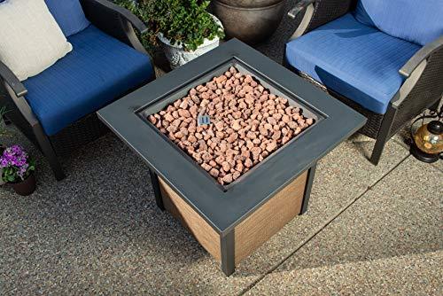 Bond Manufacturing 51846 28in Woodleaf Fire Pit, Black/Tan - CookCave