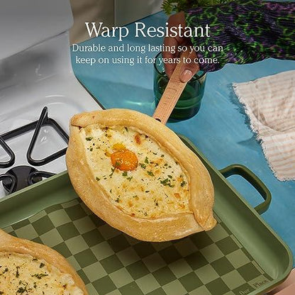 Our Place Ovenware Set | 5-Piece Nonstick, Toxin-Free, Ceramic, Stoneware Set with Oven Pan, Bakers, & Oven Mat | Space-Saving Nesting Design | Oven-Safe | Bake, Roast, Griddle and more | Steam - CookCave