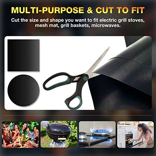 Grill Mats for Outdoor Grill Set of 6 BBQ Grill Mat Non-Stick Reusable Heavy Duty Grilling Mats Teflon Grill Sheets Grill Tools BBQ Accessories for Charcoal Grill Gas Electric Smokers Barbecue Camping - CookCave