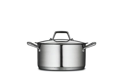 Tramontina Covered Sauce Pot Stainless Steel Tri-Ply Base 6 Quart, 80101/016DS - CookCave