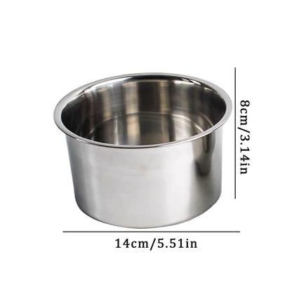 iNoDoZ 1 Set Double Boiler Pot Stainless Steel Chocolate Pot Chocolate Melting Pot Nail Table Mat (Silver, One Size) - CookCave