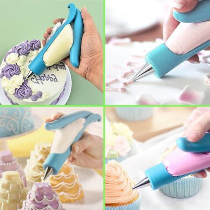 Suuker Cake Decorating Pen Tool Kit, Icing Piping Kit Cake Deco Tools Kit with Icing Pen, Piping Tips, Pastry Bags for Cake Writing Icing - CookCave