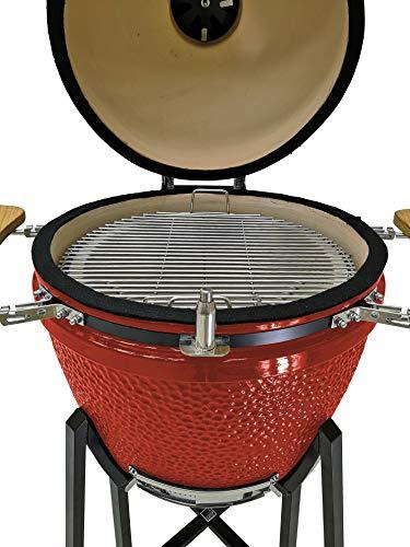 1-Series Ceramic Kamado Grill, Red - CookCave