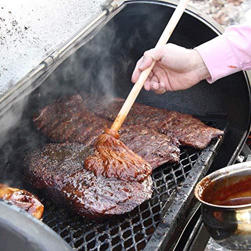 Better Grillin BBQ Bastin Mop Basting Barbecue Brush/Mop Easily Applies Marinades, Sauces, Washes Out, 16in Handle, 2pk - CookCave